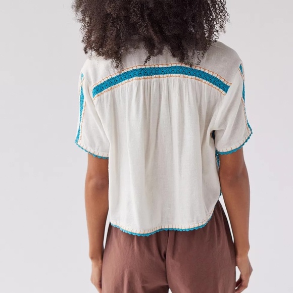 UO Rowan Embroidered Button Down - Picture 2 of 10